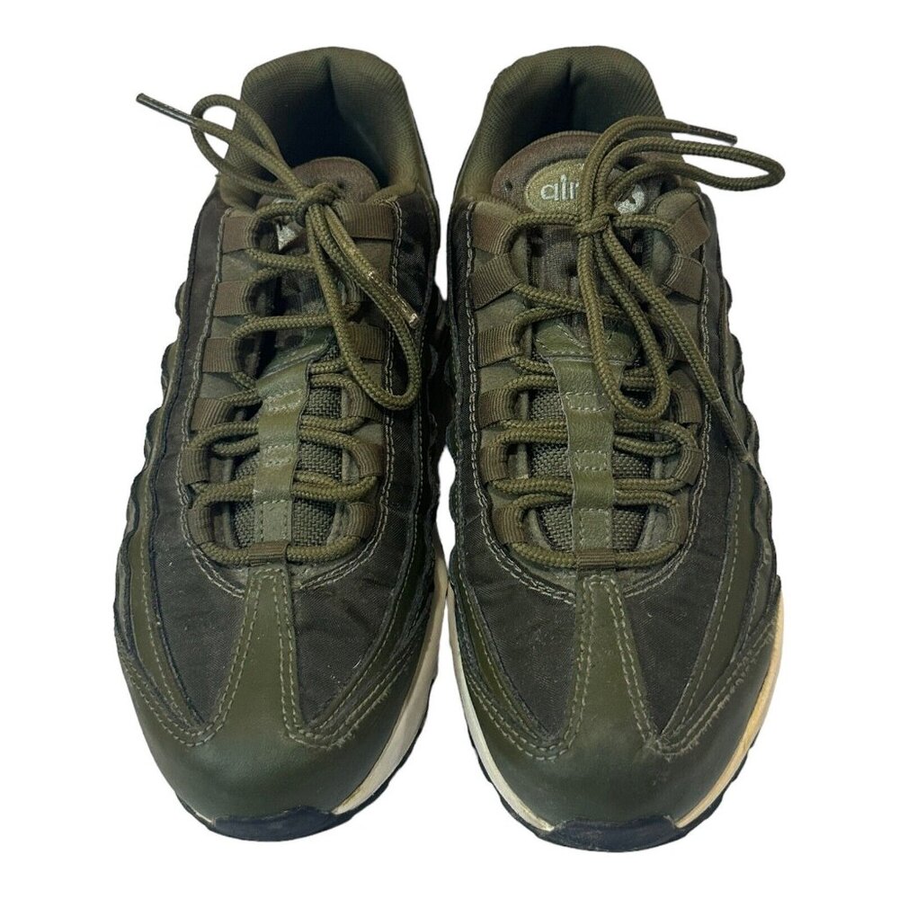 Nike Air Max 95 Olive Green Athletic Shoes - Picture 9 of 16